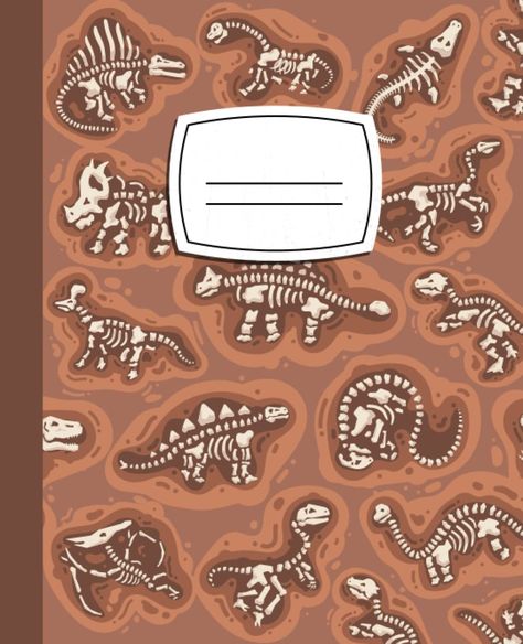 This Dinosaur Fossil fun notebook is perfect for young writers with the extra wide ruled lines. Fun cover features neutral colors and dinosaur fossil cartoon images. This 7.5" x 9.25" notebook is perfect for on the go, at school, or at home. Kids will love sharing their love for dinosaurs with their friends. 7.5" x 9.25" - fits great in a backpack! Extra wide ruled lines, perfect for young writers 120 pages Goodnotes 6, Notebook Cover Goodnotes, Goodnotes Notebook Cover, Dinosaur Notebook, Digital Notebook Cover, Wide Ruled Notebook, Goodnotes Cover, Fossil Dinosaur, Goodnotes Notebook