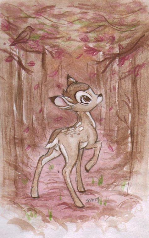 Images Disney, Disney Artwork, Disney Sketches, Art Disney, Arte Disney, Disney Favorites, Fan Art Drawing, Disney Fan, A Deer