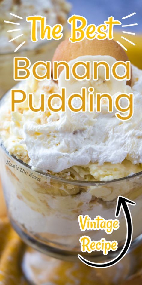 Essen, Creamy Banana Pudding, The Best Banana Pudding, Pudding From Scratch, Banana Pudding From Scratch, Homemade Banana Pudding Recipe, Easy Banana Pudding Recipe, Cheesecake Banana, Old Fashioned Banana Pudding