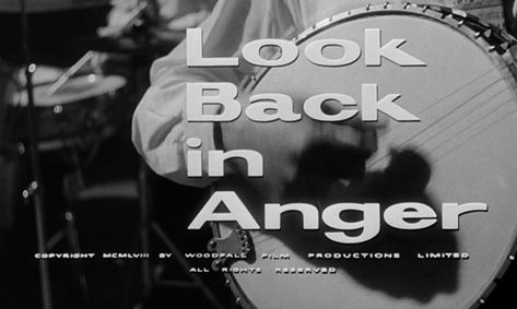 Look Back in Anger (1959) Feelings, Fictional Characters, Look Back In Anger, Title Card, Old Ones, New Pins, Anger, Film