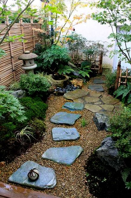 Backyard Zen, Taman Air, Small Japanese Garden, Japanese Garden Landscape, Walkway Landscaping, Zen Garden Design, Meditation Garden, Desain Lanskap, Asian Garden