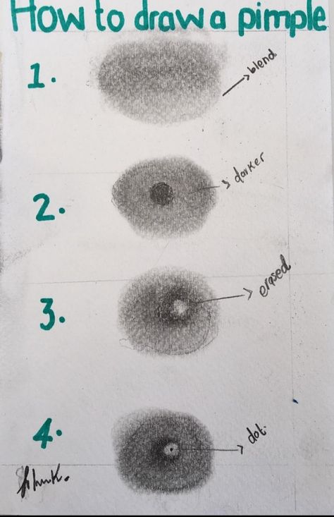 How To Draw Pimples, Acne Drawing Reference, How To Draw Skin Texture, How To Draw Acne, How To Draw Dimples, Sketchs Anime, Reference Drawing Face, Acne Drawing, Textured Skin