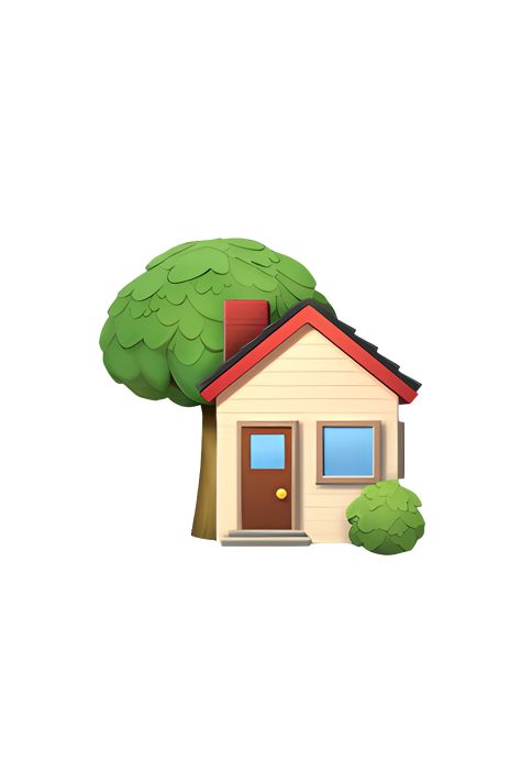 The 🏡 House With Garden emoji depicts a typical house with a sloping roof, chimney, and a small garden in front of it. The house is usually shown in shades of red or brown, with a green lawn and a few trees or bushes in the garden. The windows and door of the house are usually shown in white or light yellow, and there may be a fence or a gate around the garden. Overall, the emoji gives the impression of a cozy, suburban home with a peaceful and inviting atmosphere. Avatar Tiktok, House Emoji, Apple Emoji, Emojis Iphone, Good Apps For Iphone, Apple Emojis, In The Dog House, Emoji Meaning, House With Garden