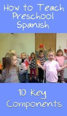 How To Teach Spanish To Preschoolers, Preschool Spanish Lessons, Preschool Spanish, Learning Spanish For Kids, Spanish Curriculum, Homeschool Spanish, Spanish Basics, Spanish Lessons For Kids, Spanish Lesson Plans