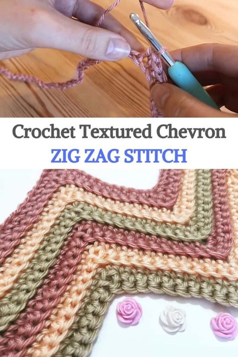 You can learn how to knit the blanket with the zig-zag crochet stitch in this video tutorial. This works very quickly using double crochet stitches and two strands of yarn joined together. I also show how yarn colors can be mixed to create a softer effect when changing colors. #urbakicrochet #crochet #zigzag #zigzagstitch #crochetstitches #easy #chevron #crochetchevron Zigzag Stitch Crochet, Zigzag Crochet Blanket, Double Crochet Chevron Blanket, Zigzag Crochet Pattern, Crochet Zig Zag Blanket, Crochet Zig Zag Pattern, Punto Zig Zag Crochet, Zig Zag Crochet Pattern, Chevron Stitch Crochet