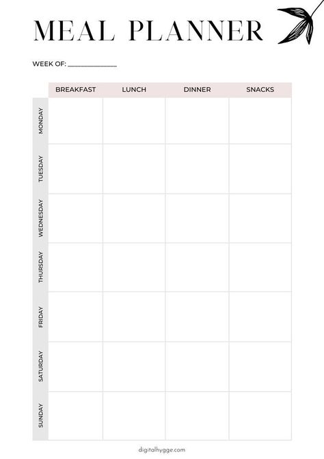 Free Weekly Meal Planner (Printable pdf) | Weekly Printable Planner By  Jose Quirk Organisation, Breakfast Lunch Dinner Menu Printable, Meal Prep For The Week Template, Meal Prep Outline, Diet Planner Printable Free, Free Printable Weekly Meal Planner Templates, Goodnotes Meal Planner Free, Meal Prep Template Free Printables, Goodnotes Template Free Meal Planner