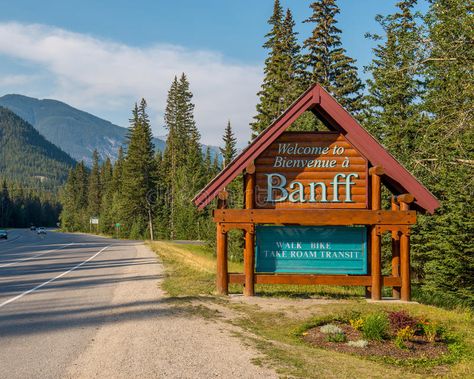 Sign of the town of Banff. Alberta , #AFF, #town, #Sign, #Alberta, #Banff #ad Logos, Banff Aesthetic, Banff Town, Alberta Banff, Town Sign, Banff National Park Canada, Alberta Travel, Trip Aesthetic, Canada Alberta