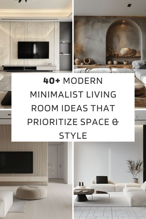 40  Modern Minimalist Living Room Ideas That Prioritize Space & Style - HearthandPetals Living Room Designs Minimalist Modern, Minimalist Great Room, Minimalist Modern Decor, Minimalist Living Room Black And White, Condo Modern Interior, Modern Minimalist Living Room Apartment, Minimalist Home Inspiration, Contemporary Minimalist Living Room, Modern Condo Interior Design