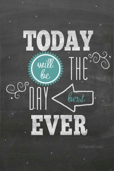 Today will be the best day ever. Diy Typography, Brand Quotes, Chalkboard Wallpaper, Simplistic Wallpaper, Blackboard Wall, Computer Works, School Yard, Motivational Thoughts, Magic Words