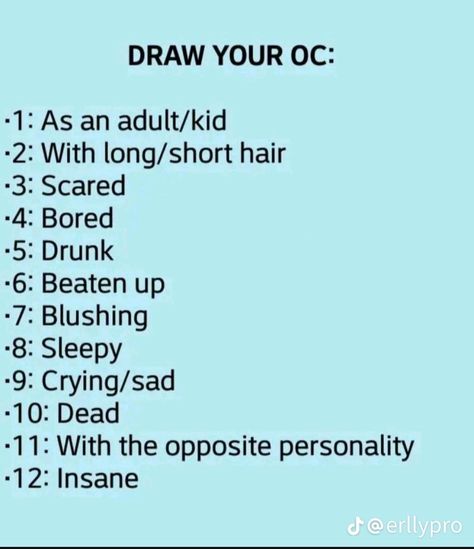 Draw Your Oc, Character Design Cartoon, Drawing Ideas List, Character Design Challenge, Art Style Challenge, Výtvarné Reference, Creative Drawing Prompts, Oc Drawings, Idee Cosplay