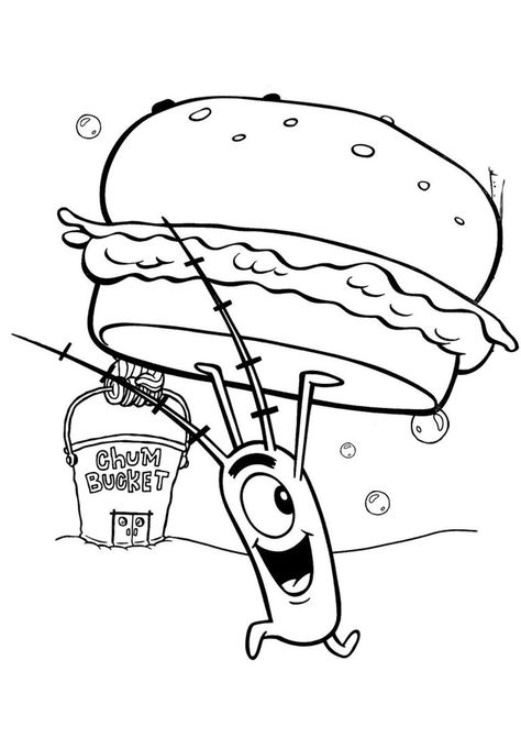 Spongebob Coloring, Krabby Patty, Spongebob Drawings, Spongebob Party, سبونج بوب, Farm Animal Coloring Pages, Spongebob Birthday, Kids Coloring Pages, Hello Kitty Coloring