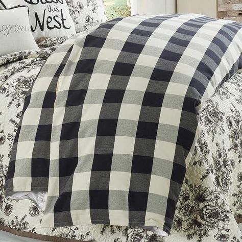 HI END ACCENTS COMFORTER SETS – Latest Bedding Romantic Bedrooms, Charming Bedroom, Buffalo Check Bedding, White Bed Skirt, Plaid Comforter, Embroidered Pillows, White Sheet Set, Fresh Farmhouse, Floral Toile