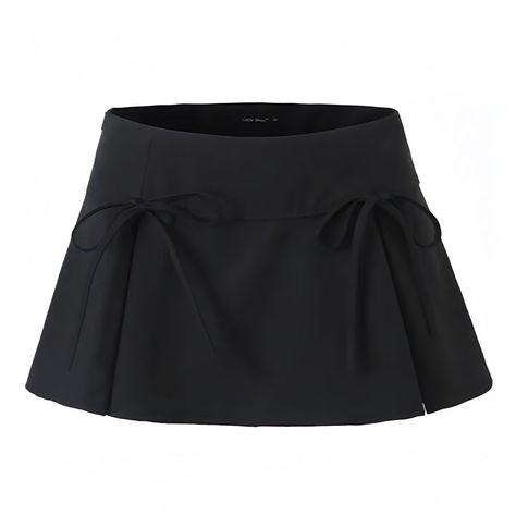 Black Short Skirt, Cutout Skirt, Feminine Office, Skirt Details, Black Bows, Short Black Skirt, Black Skirts, Mini Skirt Black, Future Clothes
