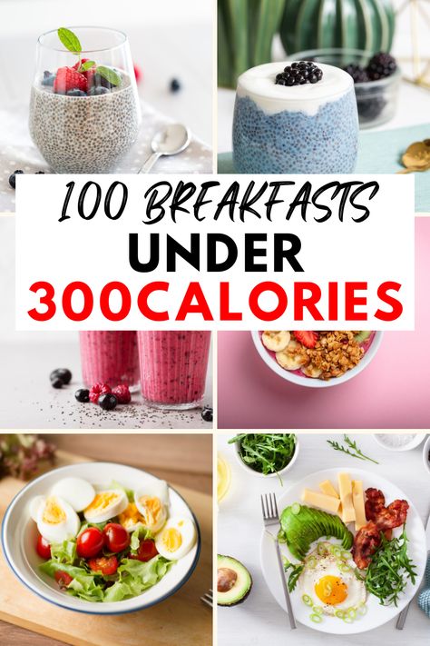 Kickstart your day with delicious & nutritious breakfast ideas! Find the perfect option for your taste & dietary needs with over 100 recipes under 300 calories. Breakfast 200 Calories Or Less, 400 Calories Breakfast, 200-300 Calorie Meals, 300 Calories Breakfast, Breakfasts Under 200 Calories, 360 Calorie Meals, 250 Calories Meals, Breakfast Under 500 Calories, 100 Calorie Breakfast Ideas