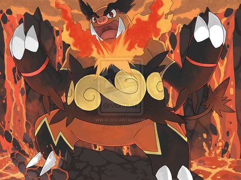 Enbuoh by seiryuuden.deviantart.com on @deviantART Pokemon Emboar, Emboar Pokemon, Istp Istj, Pokemon Rosa, Obi One, Fire Pokemon, Japanese Name, Pokemon Starters, Pokemon Pocket