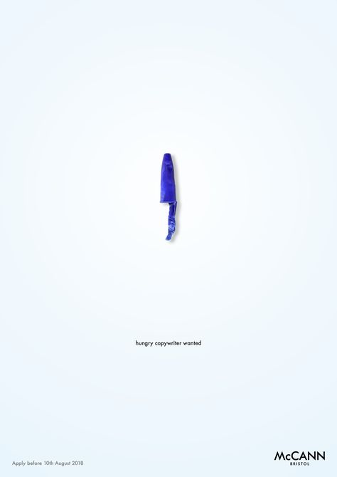 Print advertisement created by McCann, United Kingdom for McCann, within the category: Agency Self-Promo. Idea Advertising, Simple Advertising, Banks Advertising, Recruitment Ads, Banks Ads, Copywriting Ads, Copy Ads, Ads Creative Advertising Ideas, Clever Advertising