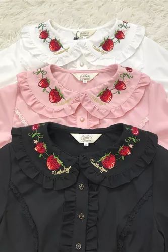 Lolita Style, Strawberry Outfit, Dresses For Girl, Mode Chic, Sweet Lolita, Embroidered Shorts, J Fashion, Kawaii Clothes, Lolita Dress