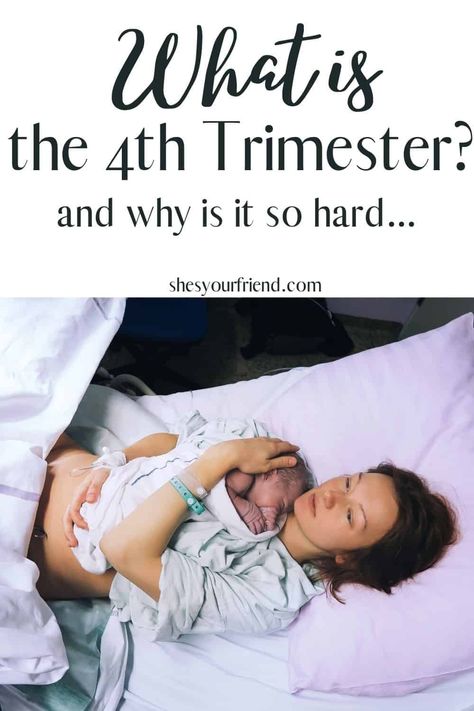 Learn all about the fourth trimester of pregnancy and a few tips to make it a little easier. | postpartum | fourth trimester | new mom | first time mom Mom Care Basket, New Mom Quotes, Postpartum Tips, Postpartum Care Kit, 4th Trimester, Fourth Trimester, Pregnancy Books, 1st Trimester, Mom Care