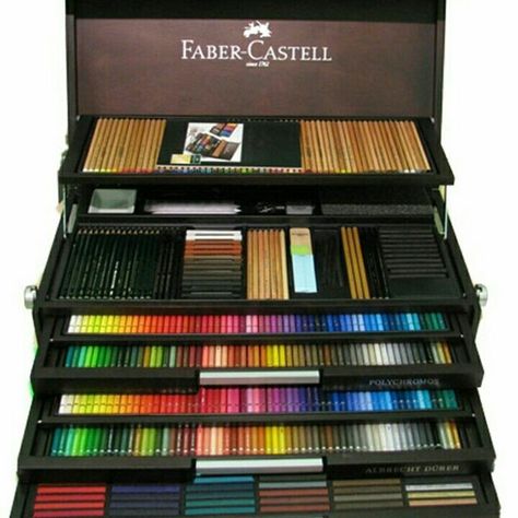 The Ultimate 250th Anniversary Faber Castell Set only available on Ebay or Amazon due to less than 1800 made and a few yrs old but Awesome Seni Cat Air, Drawing Supplies, Coloured Pencils, Art Tools, Art Graphic, Faber Castell, Limited Edition Art, Art Tips, Drawing Tools