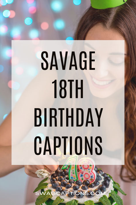 Ready to slay your 18th year? Dive into the celebration with these Savage 18th Birthday Captions and set the tone for a year of awesomeness! Birthday Savage Captions, Sassy 17 Birthday Ideas, Captions For 17th Birthday Post, Savage Birthday Captions, Bday Caption For Sister, 17th Birthday Captions Instagram, Caption For 17th Birthday, 17th Bday Captions, 17 Bday Captions