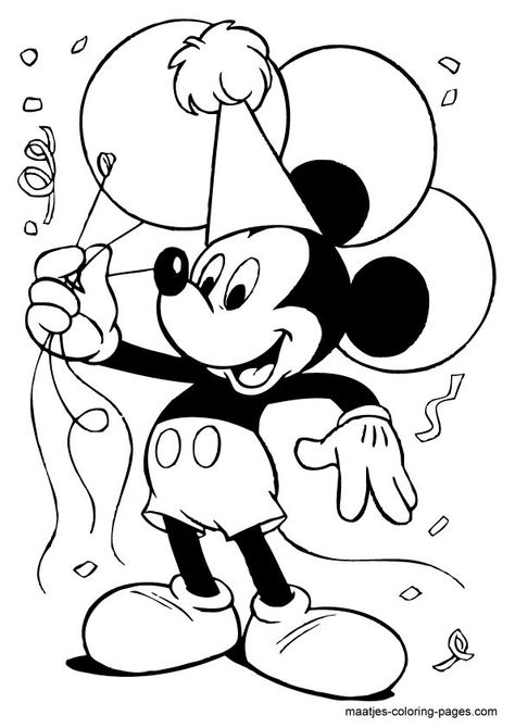 Mickey Mouse Coloring Sheet Natal Do Mickey Mouse, Γενέθλια Mickey Mouse, Free Disney Coloring Pages, Mickey Coloring Pages, Miki Fare, Mickey Mouse Printables, Juleverksted For Barn, Fargelegging For Barn, Happy Birthday Coloring Pages