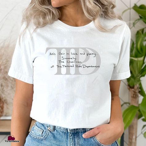 Taylor Swift, Taylor Swift T Shirt, Taylor Swift Pictures, Eras Tour, New Album, Poets, White Shirt, Circuit, Printed Shirts