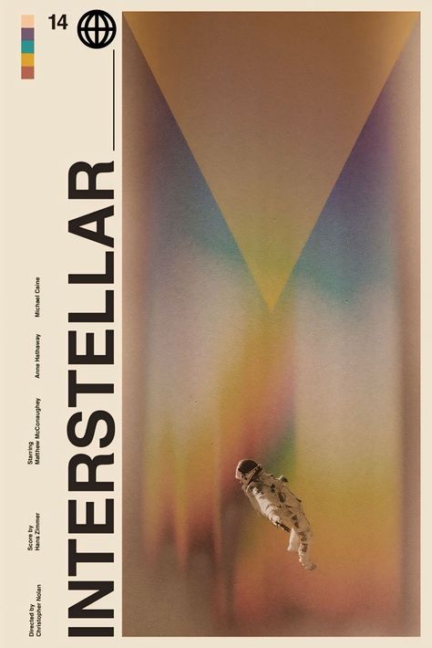 Interstellar Poster Aesthetic, Interstellar Aesthetic Poster, Aesthetic Retro Posters, Scifi Movie Posters, Space Vintage Poster, Space Posters Aesthetic, Do Not Go Gentle Into That Good Night Interstellar, Movie Poster Ideas Design, Movie Magazine Cover