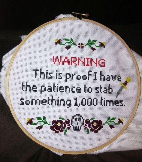 Rude Cross Stitches Your Grandma Definitely Didn't Make - CheezCake - Parenting | Relationships | Food | Lifestyle Humour, Cross Stitches, Rude Embroidery, Rude Cross Stitch, Stitch Quote, Cross Stitch Quotes, Grandma's House, Cross Stitch Funny, Types Of Embroidery