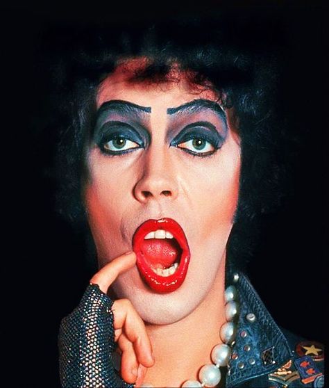 Frank N Further Makeup, Resident Evil 2002, Lgbtq Icons, Rocky Horror Show, Tim Curry, Horror Picture, The Rocky Horror Picture Show, Septième Art, I Love Cinema