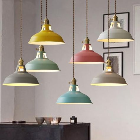 Suspensions vintage : large choix de suspensions vintage | Lumeers Industrial Hanging Lights, Modern Kitchen Lighting, Luminaire Vintage, Vintage Pendant Lighting, Suspension Vintage, Island Pendant Lights, Small Chandelier, Hanging Ceiling Lights, Suspension Design