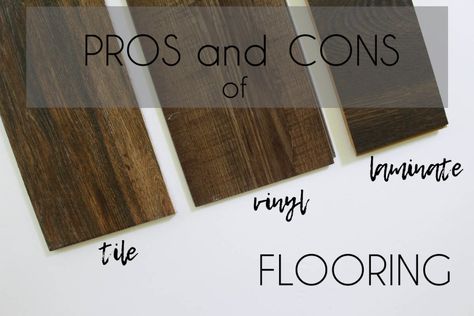 Pros and Cons of Laminate, Vinyl, and Tile Flooring - Within the Grove How To Pick Flooring For Your Home, Wood Floor In Bathroom, Removing Laminate Flooring, Vinyl Vs Laminate Flooring, White Oak Laminate Flooring, Black Laminate Flooring, Wide Plank Laminate Flooring, Brown Laminate Flooring, Flooring In Kitchen