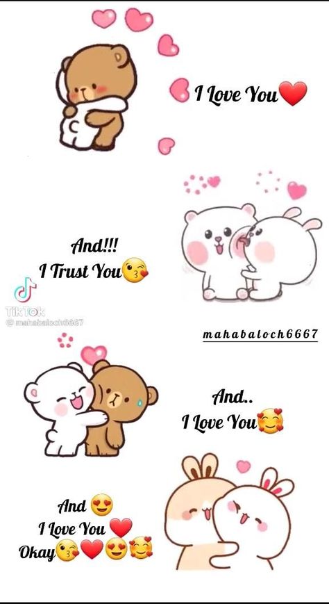 Jennie Irene, Cute Bear Couple, Cute Cartoon Quotes, I Miss You Cute, Sweet Dreams My Love, Cute I Love You, Love You Cute, I Love You Pictures