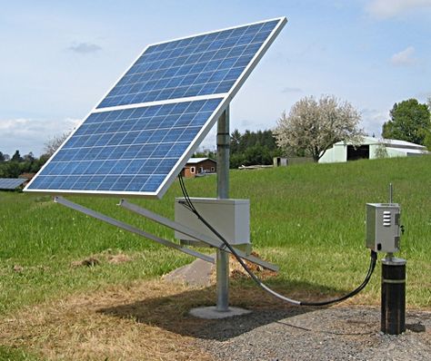 Solar Well Water Pump, Hand Water Pump, Solar Pump, Cabin Rustic, Survival Ideas, Rural Land, Solar Water Pump, Log Cabin Rustic, Solar Energy Projects