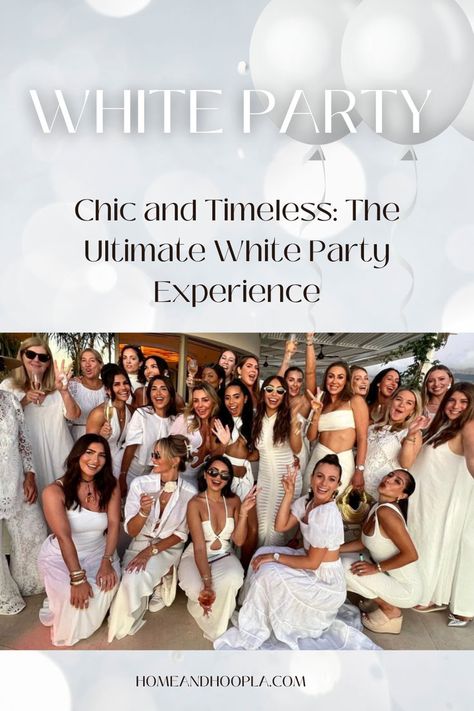 White Themed Party, white-themed party ideas Glamorous Party Theme, Summer Soiree Aesthetic, Elegant Party Themes Classy, White Party Aesthetic, White Themed Party, White Party Attire, 27 Birthday Ideas, Italy Party, White Party Theme