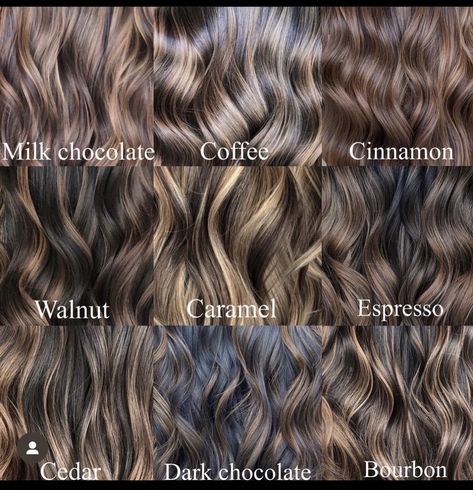 Balayage, Dark Chestnut Hair Color, Wavy Hairstyle Ideas, Curly Balayage Hair, Cabello Color Chocolate, Espresso Hair Color, Balayage Hair Caramel, Hair Color For Fair Skin, Highlights For Dark Brown Hair