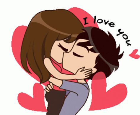 I Loved You Cute Sticker - I Loved You Cute - Discover & Share GIFs Hug Love Gif, Calin Gif, Bisous Gif, Hug Gif, Love You Cute, Love Cartoon Couple, Animated Emoticons, I Love You Gif, Happy Gif