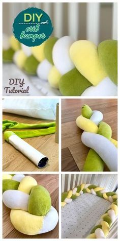 Crib Braided Bumper, Crib Bumper Tutorial, Diy Baby Crib, Braided Bumper, Diy Kids Bed, Baby Crib Diy, Baby Crib Bumpers, Bumper Pads For Cribs, Diy Crib