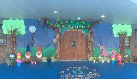 Enchanted Forest Classroom, Enchanted Forest Decorations, Forest Classroom, Enchanted Forest Book, Fair Theme, Scholastic Book Fair, Forest Book, Enchanted Forest Theme, Enchanted Book