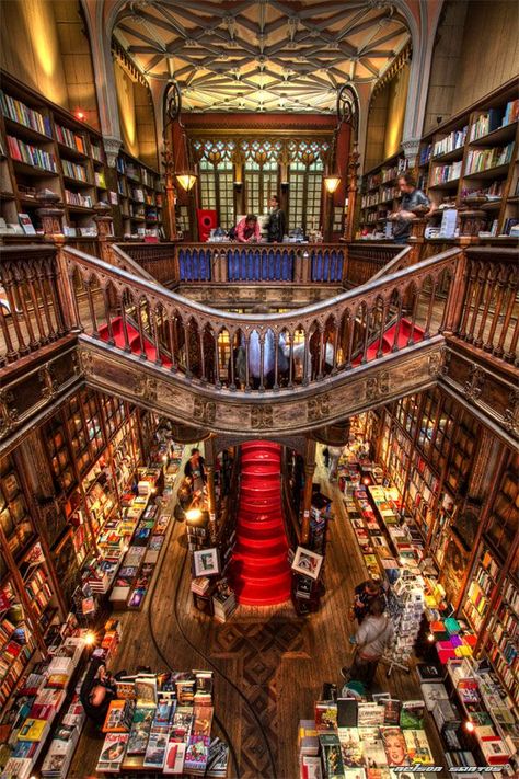 Dream Library, Library Architecture, Home Libraries, Livraria Lello, Beautiful Libraries, Private Library, Beautiful Library, Library Aesthetic, Book Stores