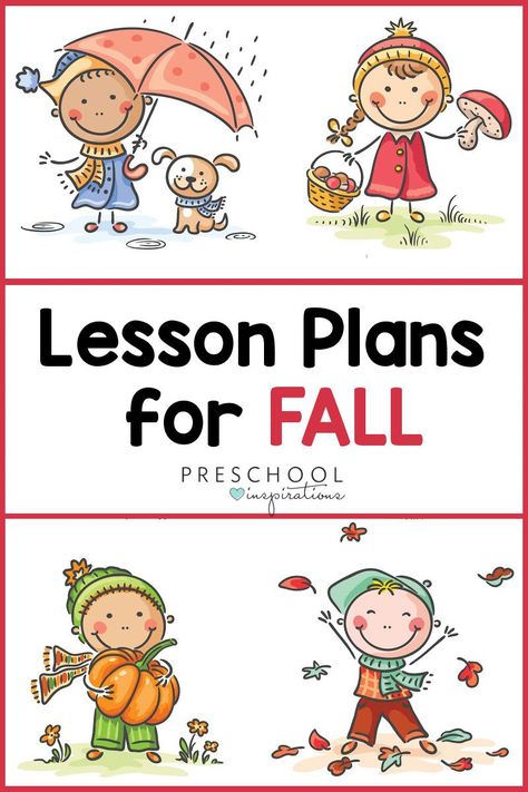 Find several options for ready-made preschool lesson plans, perfect for fall! Each lesson plan includes lots of hands-on learning activities, arts and crafts suggestions, and other great resources. Make teaching a breeze this autumn! Fall Preschool Theme Lesson Plans, Leaf Lesson Plans, October Preschool Themes, Leaf Lessons, October Lesson Plans, Preschool Inspirations, Pre K Lesson Plans, October Lessons, Fall Lesson Plans