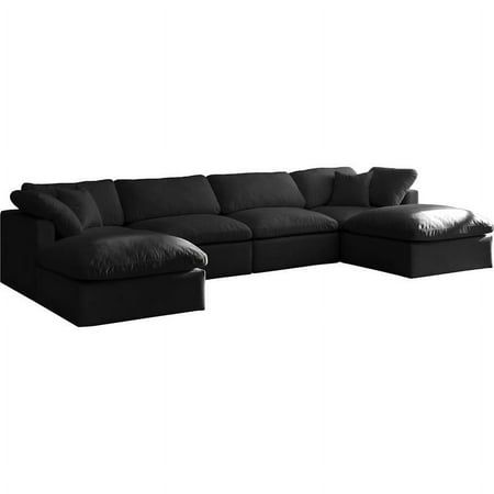 Black Sectional, Black Couches, Sofa Black, Dark Home Decor, Couches Sectionals, Dark Home, Modular Sectional Sofa, Meridian Furniture, Sectional Sofa Couch