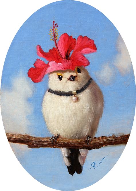 DAINTY DUCHESS IV BY LUCIA HEFFERNAN Lucia Heffernan, Contemporary Realism, Hawaiian Art, Space Aliens, Bird Painting, Inspirational Artwork, Oil Painters, Digital Art Anime, Birds Painting