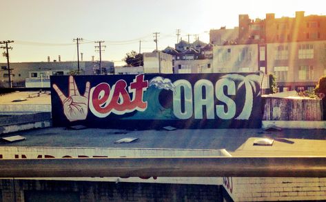 Straight west coastin'. #california #westcoast #graffiti Cali Life, Cali Girl, Rich Lifestyle, California Love, California Dreamin', California Dreaming, California Girls, West Side, Venice Beach