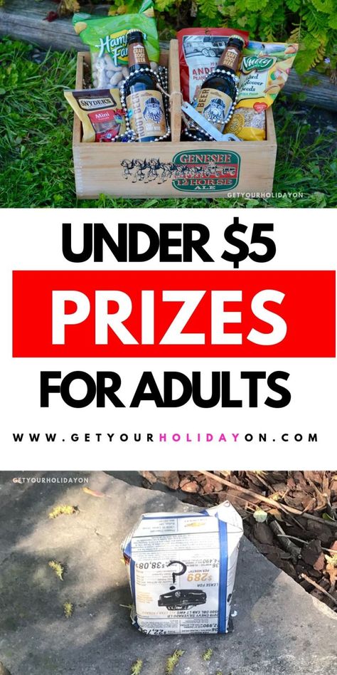 Cheap prizes adults will love! #prize #partyfavors #diys #party Party Game Prizes For Adults, Adult Prizes For Games, Prizes For Games Adults, Prizes For Adults, Christmas Party Prizes, Bingo Prize Ideas, Prizes For Games, Bingo Prizes, Easter Prizes