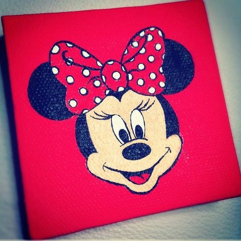 I wonder what Mickey and Minnie babies would look like?  Hmmmm.... Disney Canvas Paintings, Disney Canvas Art, Disney Canvas, Disney Paintings, Posca Art, Painting Canvases, Mini Canvas Art, Diy Canvas Art Painting, Mini Canvas