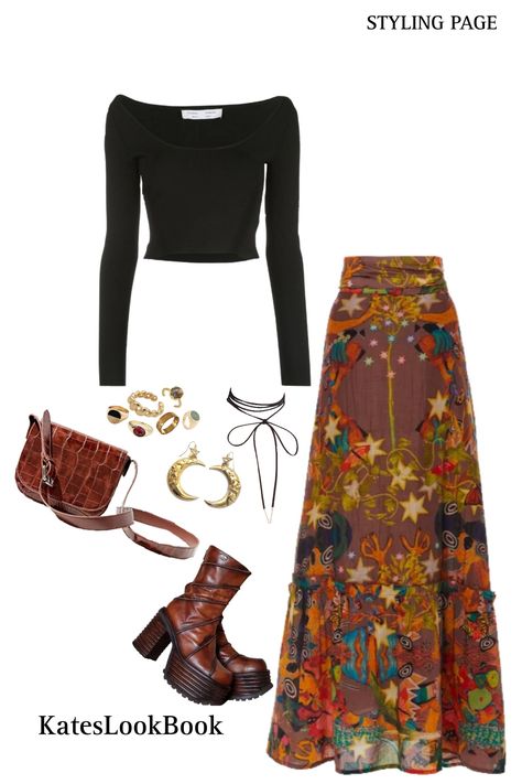 Hippies, Witchy Thanksgiving Outfit, Witchy Date Outfit, Autumn Witch Aesthetic Fashion, Dark Witchy Outfits Aesthetic, Whimsical Gothic Aesthetic, Eclectic Witch Aesthetic Fashion, Simple Witchy Outfit, Spring Gothic Outfits