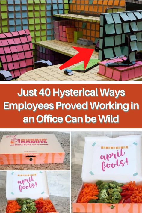 Prank On Coworker, Office Prank Ideas Co Workers, Funny Office Pranks Ideas, Office Pranks Desk, Best Office Pranks Ideas, Office Birthday Pranks Boss, Office Birthday Prank Ideas, Funny Office Birthday Decorations Pranks, Best Office Pranks