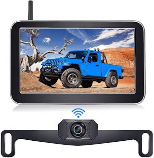 Vehicle Backup Cameras: DoHonest Digital Wireless Backup Camera Kit with 7... Jeep Accessories, Backup Camera, Car Gadgets, Pickup Camper, Wireless Transmitter, Car Camper, Split Screen, Car Camera, Running Lights