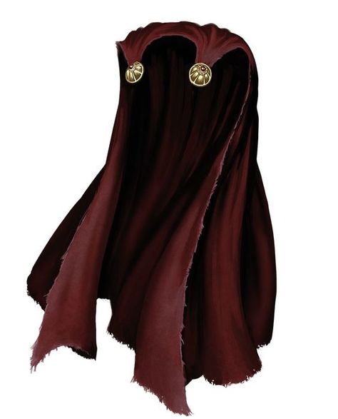 Cloak - "Cloak of Valacirya". A +30 cloak adds to DB and Stalking/Hiding maneuvers. Cape Fantasy, Armor Clothing, Red Cape, Armadura Medieval, Fantasy Dresses, Fantasy Armor, Fantasy Dress, Fantasy Rpg, Fantasy Clothing