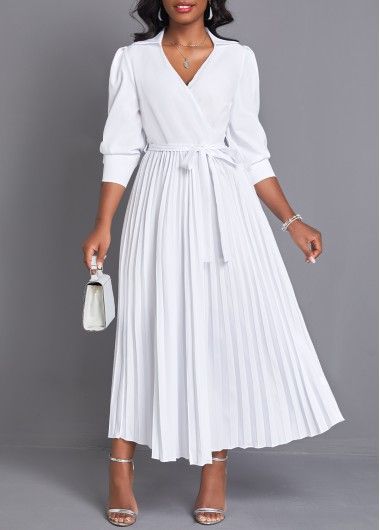 Color:White;Size:L;Package Contents:1 X Dress , 1 X Belt;Occasion:Holiday;Style:Elegant; All White Womens Outfits, Christian Dress Modesty, Christian Dressing, Modest Christian Clothing, Belted Maxi Dress, V Neck Maxi Dress, Women Fashion Dress, Flowy Design, Dresses Tight